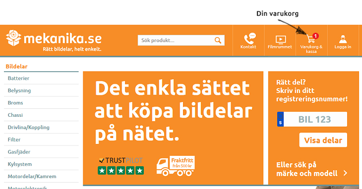 Att gå till varukorgen