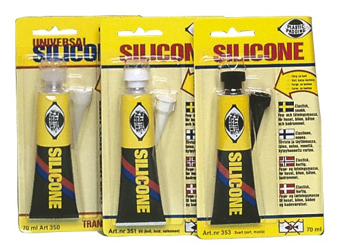 prenumerera Plastic Padding Silicone Svart