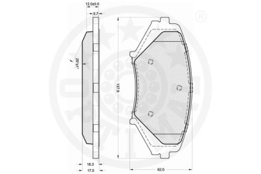 Bromsbelägg - BK-920680