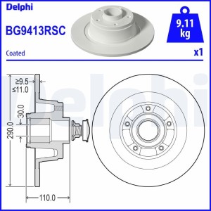 Bromsskiva - BS-911287