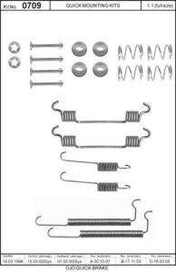 Monteringssats bromsbackar - MS-950068