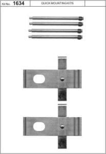 Monteringssats bromsbelägg - MS-950118