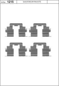 Monteringssats bromsbelägg - MS-950137