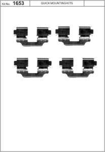 Monteringssats bromsbelägg - MS-950140