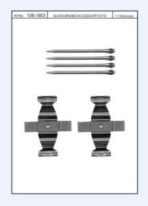 Monteringssats bromsbelägg - MS-950144