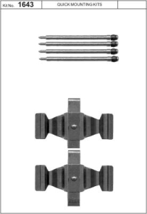 Monteringssats bromsbelägg - MS-950145