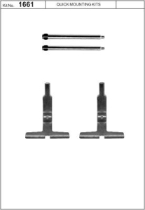 Monteringssats bromsbelägg - MS-950147