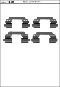 Monteringssats bromsbelägg - MS-950148