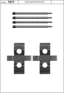 Monteringssats bromsbelägg - MS-950157