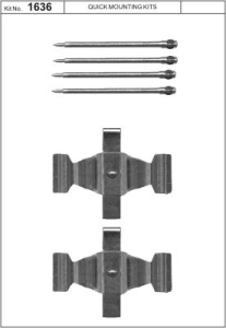 Monteringssats bromsbelägg - MS-950159