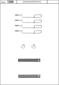Monteringssats bromsbelägg - MS-950177