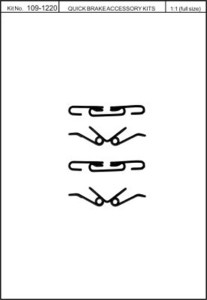 Monteringssats bromsbelägg - MS-950180