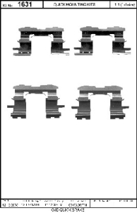 Monteringssats bromsbelägg - MS-950186