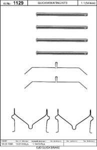 Monteringssats bromsbelägg - MS-950194