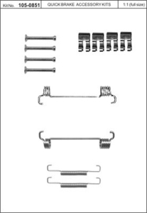 Monteringssats bromsbackar - MS-950207