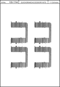 Monteringssats bromsbelägg - MS-950220