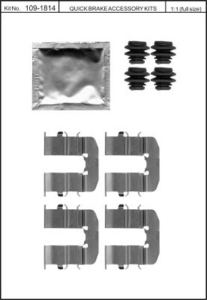 Monteringssats bromsbelägg - MS-950225