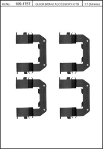 Monteringssats bromsbelägg - MS-950232