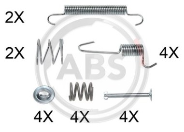 Monteringssats bromsbackar - MS-950328
