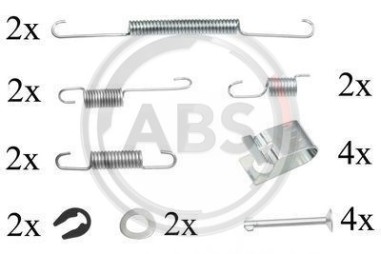 Monteringssats bromsbackar - MS-950332
