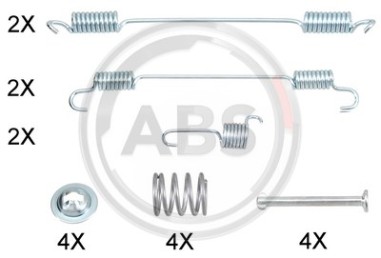 Monteringssats bromsbackar - MS-950376