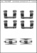 Bildelar - Monteringssats bromsbelägg - MS-950229