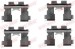 Bildelar - Monteringssats bromsbelägg - MS-950699