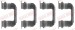 Bildelar - Monteringssats bromsbelägg - MS-950709
